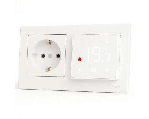 X1S.F23 Wi-Fi White, сенсорный программируемый терморегулятор для теплого пола в KatalogObogreva.ru