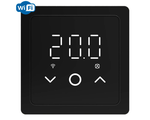 X1S.S29 Wi-Fi Black, сенсорный программируемый терморегулятор для теплого пола в KatalogObogreva.ru