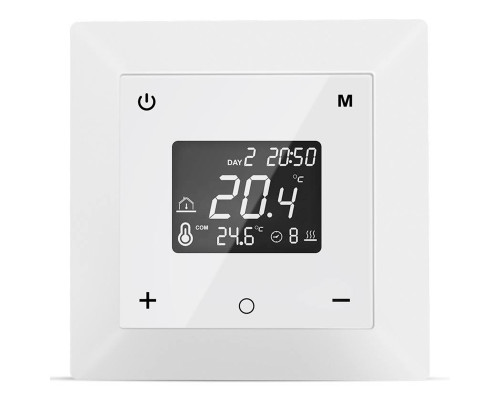X1S.F50 Wi-Fi White, сенсорный программируемый терморегулятор для теплого пола в KatalogObogreva.ru