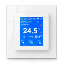 X1S.LUX007 White, сенсорный программируемый терморегулятор для теплого пола