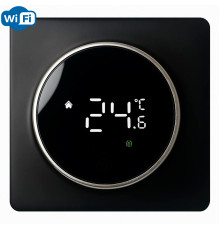 X1S.LUX007 Wi-Fi Black, сенсорный программируемый терморегулятор для теплого пола