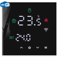 X1S.WL ver3.0 Wi-Fi Black (old), сенсорный программируемый терморегулятор для теплого пола