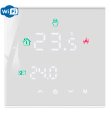 X1S.WL ver3.0 Wi-Fi White (old), сенсорный программируемый терморегулятор для теплого пола