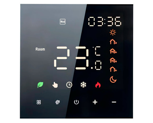 X1S.WL ver3.0 Wi-Fi Black, сенсорный программируемый терморегулятор для теплого пола в KatalogObogreva.ru