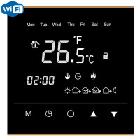 X1S.WL Wi-Fi Black, сенсорный программируемый терморегулятор для теплого пола