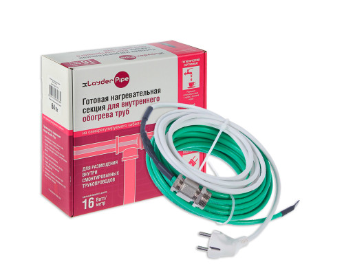 xLayder Pipe EHL-2CT, 2 м (16 Вт./м) — Саморегулирующийся греющий кабель внутрь трубы (экран, готовый комплект) в KatalogObogreva.ru