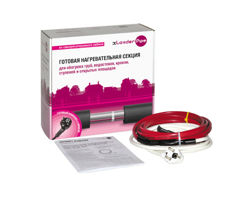 xLayder Pipe EHL-16CR-4, 4 м (16 Вт./м) — Саморегулирующийся греющий кабель НА трубу (экран, готовый комплект) в KatalogObogreva.ru